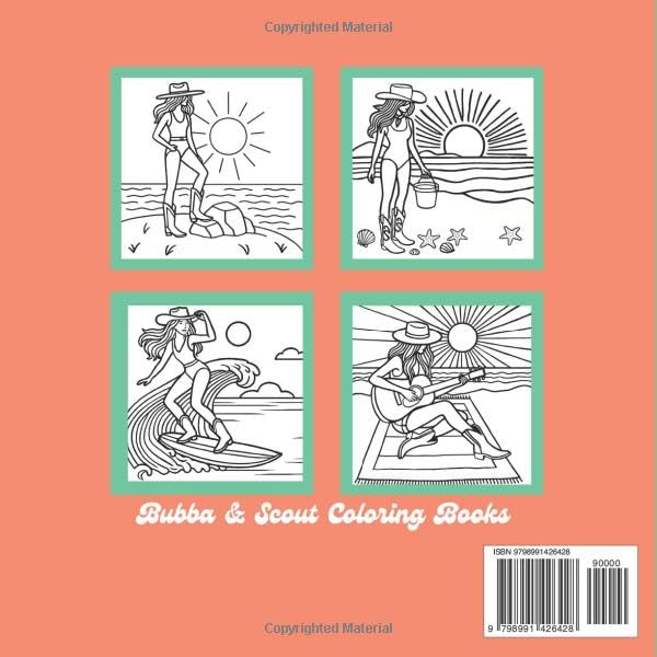 Coastal Cowgirls Coloring Book: A Creative & Relaxing Retreat for Adventurous Souls